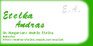 etelka andras business card